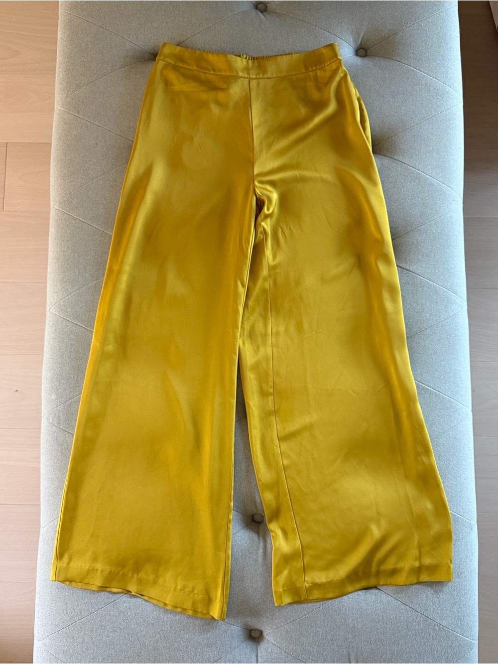 Alex Marie Wide-Leg Satin Pants